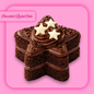 'CHOCOLATE ROCKET CAKE' DOUBLE CHOCOLATE GANACHE STAR CAKE WITH WHITE CHOCOLATE SHOOTING STARS