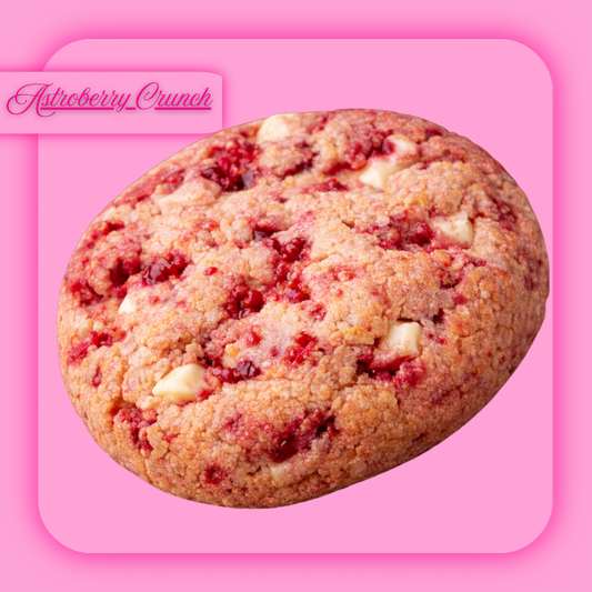 'ASTROBERRY CRUNCH COOKIE' STRAWBERRY CRUNCH + WHITE CHOCOLATE COOKIE