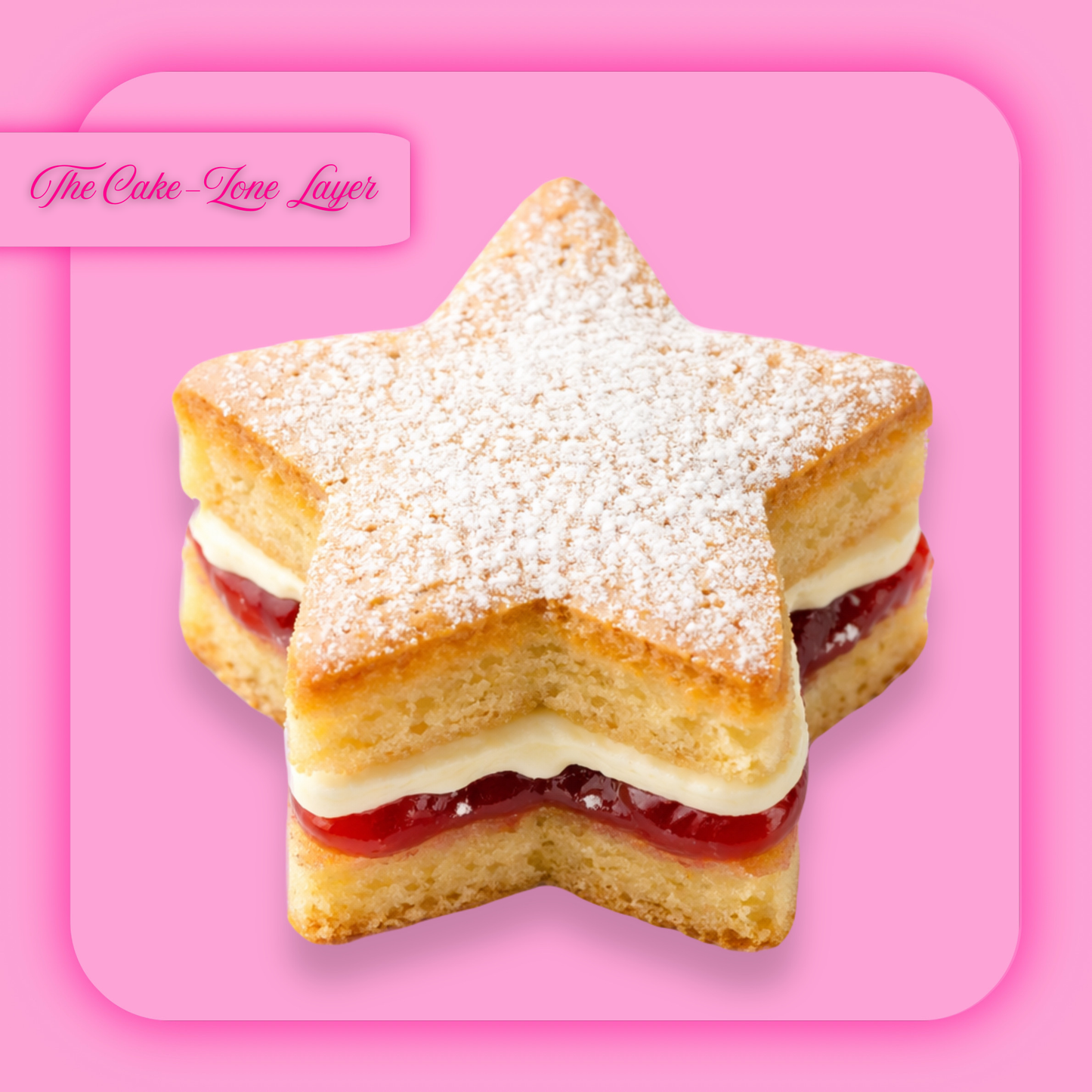 'THE CAKE-ZONE LAYER' VICTORIA SPONGE STAR CAKE